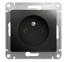 Glossa Антрацит Розетка без заземления, 16А  GSL000741  SE