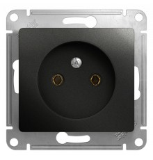 Glossa Антрацит Розетка без заземления, 16А  GSL000741  SE