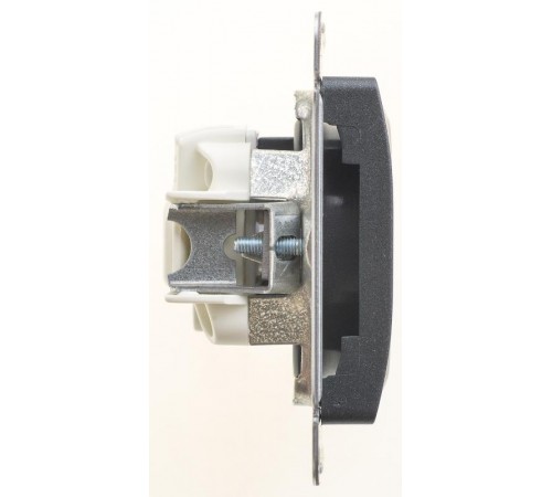 Glossa Антрацит Розетка без заземления, 16А  GSL000741  SE