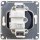 Glossa Антрацит Розетка без заземления, 16А  GSL000741  SE