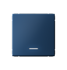 ArtGallery Аквамарин Выключатель 1-клавишный кнопочный с подсветкой, 10А, механизм  GAL001116  SE