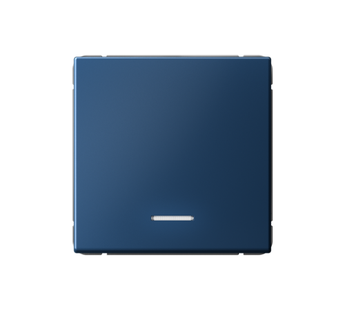 ArtGallery Аквамарин Выключатель 1-клавишный кнопочный с подсветкой, 10А, механизм  GAL001116  SE