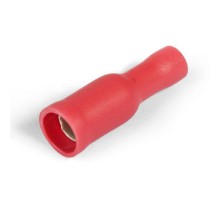 Разъемы штекерные изолированные М ("Мама") с ПВХ манжетой 1,5-4 красные (100 шт/уп)  PR08.10440  Промрукав