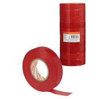 Изолента ПВХ 0,15х19 мм Красная 25 м  SQ0526-0083  TDM