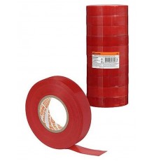 Изолента ПВХ 0,15х19 мм Красная 25 м  SQ0526-0083  TDM