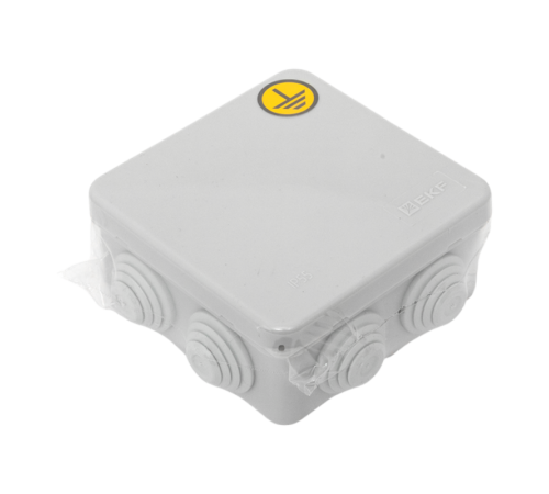 Коробка КУП-030-031 с крышкой наружная (85х85х40) для прямого монтажа 8 мембр. вводов серая IP55  plc-kmr-030-031-g  EKF