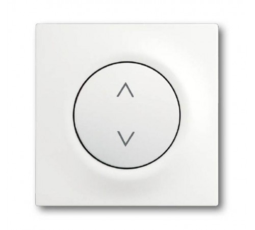 Клавиша для механизма электронного выключателя Busch-Jalousiecontrol , серия impuls, цвет белый бархат  6430-0-0379   2CKA006430A0379  ABB