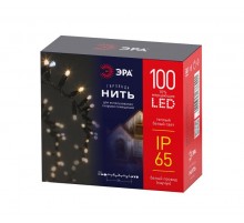 Гирлянда светодиодная нить ERAPS-WK10 белый каучук 10 м тёплый свет 100 LED, IP65  Б0056015  ЭРА