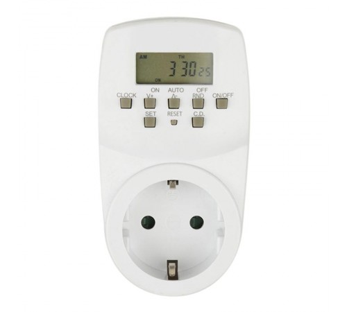 Таймер электронный с розеткой UST-E20 WHITE UL-00003766  Uniel