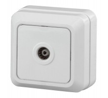 2-301-01 Intro Розетка TV одиночная, IP20, ОУ, Quadro, белый  Б0027658  Intro