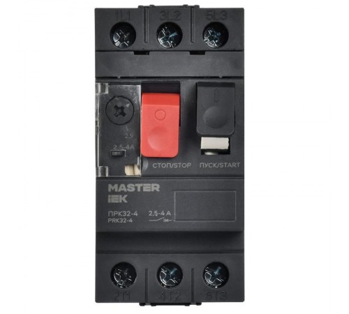 Пускатель ручной кнопочный ПРК32-4 In=4A Ir=2,5-4A Ue 660В  DMS11-004  IEK