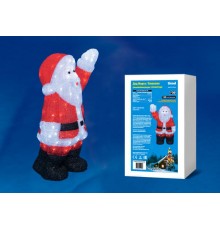 Фигура светодиодная  "Дед Мороз"  ULD-M3860-120/STA WHITE IP20 XMASMAN   38*24*60 см. 120 диодов. белый свет. шнур прозр.  UL-00002332  Uniel