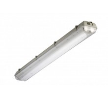 Светильник люминесцентный пылевлагозащищенный TLWP228 PS 1263x135x105мм без ламп IP65 прозр  05257  TechnoLux