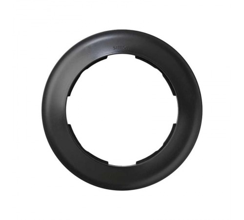 Simon 88 Рамка декоративная, 1 пост, круг в круге, S88, графит  88610-38  Simon