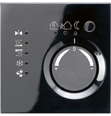 KNX-регулятор с шинным сопряжением с ручкой для установки температуры; чёрный LS2178SW Jung