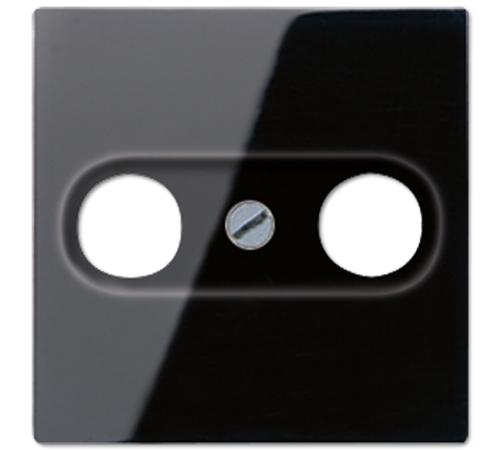 Крышка для TV-FM-розеток, фиксация винтом; дюропласт; черный; A500  A561PLTVSW  Jung