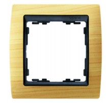 Simon 82 Рамка декоративная, 4 поста, S82, сосна-графит  82845-69  Simon