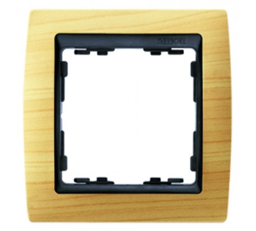 Simon 82 Рамка декоративная, 4 поста, S82, сосна-графит  82845-69  Simon