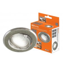 Светильник точечный встраиваемый под лампу поворотный СВ 02-06 MR16 50Вт G5.3 серебряный блеск/хром  SQ0359-0036  TDM