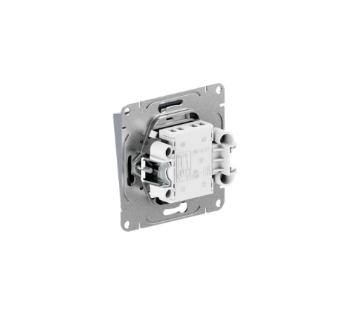 Механизм выключателя, одноклавишный, проходной, алюминий Эпика EKF  UP1-SWA-11  EKF
