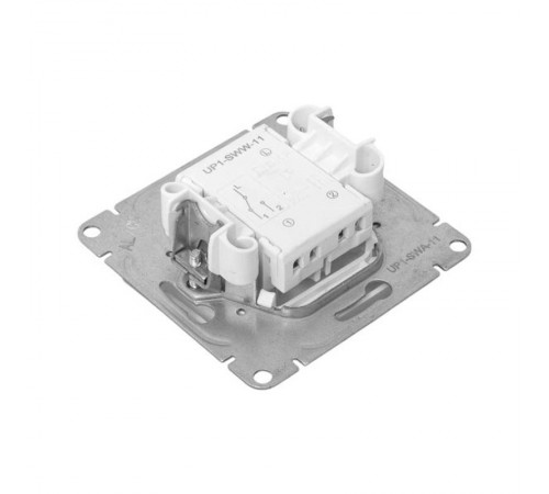 Механизм выключателя, одноклавишный, проходной, алюминий Эпика EKF  UP1-SWA-11  EKF