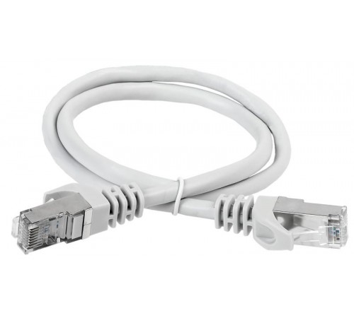 Коммутационный шнур (патч-корд), кат.6А S/FTP, LSZH, 5м, серый  PC01-C6ASL-5M  ITK