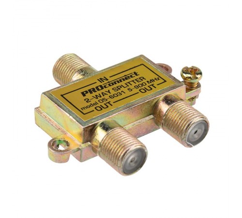 ДЕЛИТЕЛЬ  ТВ  х 2 под F разъём  5-900 МГц  05-6031  PROconnect