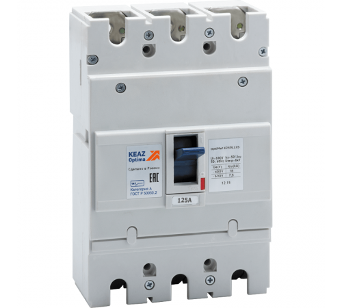 Выключатель автоматический OptiMat E250L125-ОМ4-РЕГ 273913  КЭАЗ