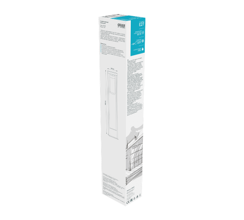 Светильник садово-парковый Clio столб 14.2*80cm, 170-240V / 50Hz, 1xE27, Max.60W, IP54  GD020  Gauss