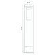 Светильник садово-парковый Clio столб 14.2*80cm, 170-240V / 50Hz, 1xE27, Max.60W, IP54  GD020  Gauss