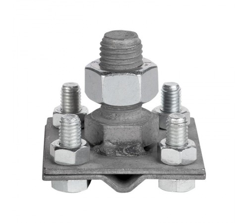 Зажим прута на штыре (пластина 56х56мм) HZ  LP-G6606-E1302  EKF