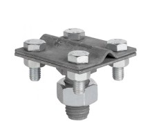 Зажим прута на штыре (пластина 56х56мм) HZ  LP-G6606-E1302  EKF