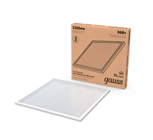 Светильник светодиодный универсальный 36W 4000K офисный 595*595*19 мм с призматическим рассеивателем  842123236  Gauss