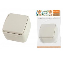 Выключатель 1-кл. открытой установки IP20 10А, сл. кость "Дача" Народная  SQ1824-0014  TDM