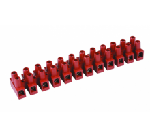 Колодка клеммная фибергласс ЗВИ, 3р, 150 град., 450V, 24А, 2,5мм.кв. (р)  43103FVR  DKC