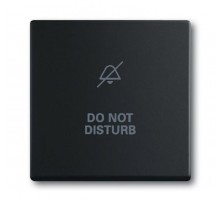 Клавиша для мех. 1-кл.выкл./перекл./кнопки, с символом "НЕ БЕСПОКОИТЬ", серия solo/future, цвет чёрный бархат  1751-0-3040   2CKA001751A3040  ABB