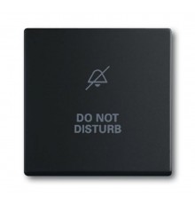 Клавиша для мех. 1-кл.выкл./перекл./кнопки, с символом "НЕ БЕСПОКОИТЬ", серия solo/future, цвет чёрный бархат  1751-0-3040   2CKA001751A3040  ABB