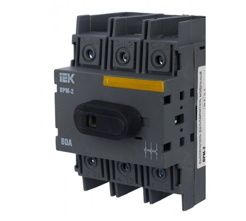 Выключатель-разъединитель модульный ВРМ-2 3P 80А  MVR20-3-080  IEK