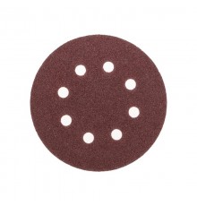 Диск абразивный на ворсовой основе, на липучке, перфорированный, P60, 125мм, 10 шт.  KR-91-1165  Kranz