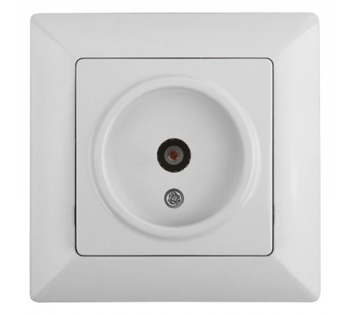 4-301-01 Intro Розетка TV одиночная, СУ, Solo, белый  Б0043368  Intro