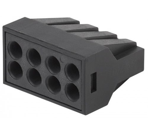 Аксессуары для клемм NO-224-55 ЭРА Клемма СМК с пастой серии 308, 8 отверстий, 0,5-2,5 мм2 (упак 50  Б0043973  ЭРА