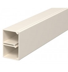 Мини-канал WDK с крышкой 25x40x2000 мм (борт 26 мм, крышка 40 мм, перегородка) ПВХ кремовый RAL 9001  6150632  OBO Bettermann