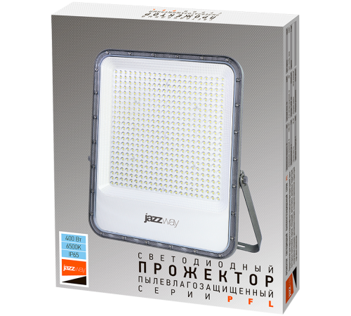 Прожектор светодиодный PFL-S4-400w 6500K 80 град. IP65 .5040243  Jazzway