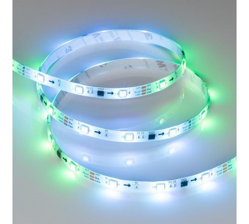 Светодиодная лента герметичная SPI-SE-B30-10mm 12V RGB-PX3 (7.2W/m, IP65, 5060, 5m) (Arlight, бегущий огонь)  026369(2)  Arlight