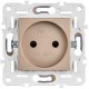 SKANDY Розетка без з/к с з/ш 10А SK-R01Sa песочный  SK-R13-10-K98  IEK