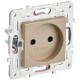 SKANDY Розетка без з/к с з/ш 10А SK-R01Sa песочный  SK-R13-10-K98  IEK