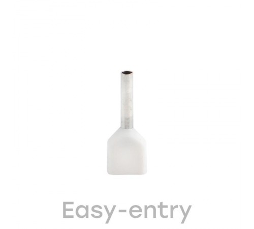 Наконечник штыревой втулочный изолированный НШвИ(2) 0,5-8 (50шт.) EKF PROxima  nhvi2-0.5-8  EKF