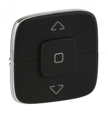 Valena ALLURE Антрацит Накладка выключателя жалюзийного  755148  Legrand