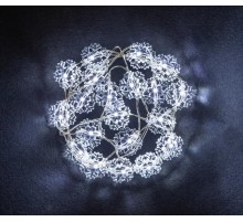 Гирлянда световая  NGF-DM001-20СW-2AA-белые снежинки  14049  Navigator