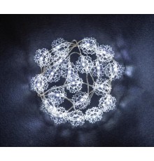 Гирлянда световая  NGF-DM001-20СW-2AA-белые снежинки  14049  Navigator